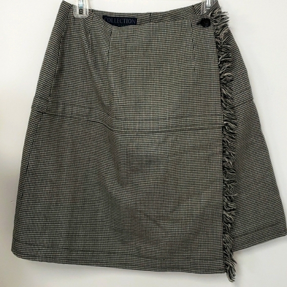 Harve Benard Collection Kilt 100% Wool Black & White Houndstooth 28" Waist EUC - Picture 2 of 11